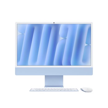 24-inch iMac with Retina 4.5K display: Apple M4 chip with 10-core CPU and 10-core GPU - Blue