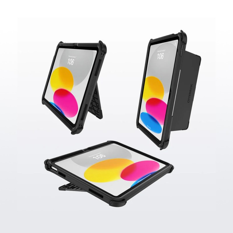 OtterBox Defender Rugged Carrying Case (Folio) Apple iPad (10th Generation) and iPad (A16) Tablet, Pen, Pencil - Black