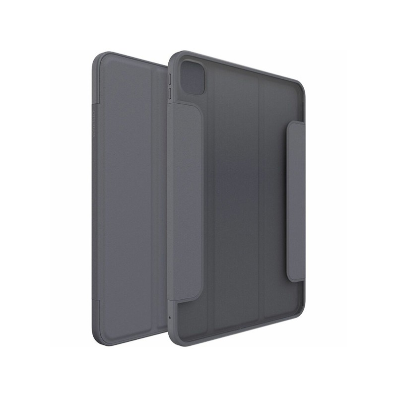 OtterBox Symmetry Series Folio Rugged Carrying Case (Folio) for 11" Apple iPad Pro 11 (2024) Tablet - Thunderstorm (Clear/Dark Gray)