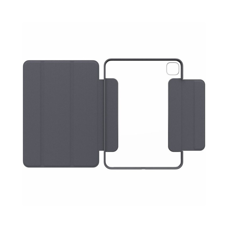 OtterBox Symmetry Series Folio Rugged Carrying Case (Folio) for 11" Apple iPad Pro 11 (2024) Tablet - Thunderstorm (Clear/Dark Gray)