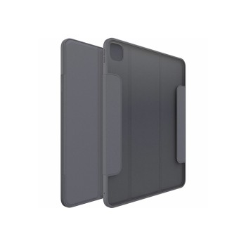 OtterBox Symmetry Series Folio Carrying Case (Folio) for 13" Apple iPad Pro 13 (2024) Tablet - Thunderstorm (Clear/Dark Gray)