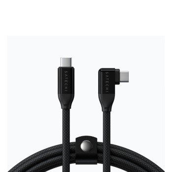 Right-Angle USB-C to USB-C Data and Charge Cable (1m)