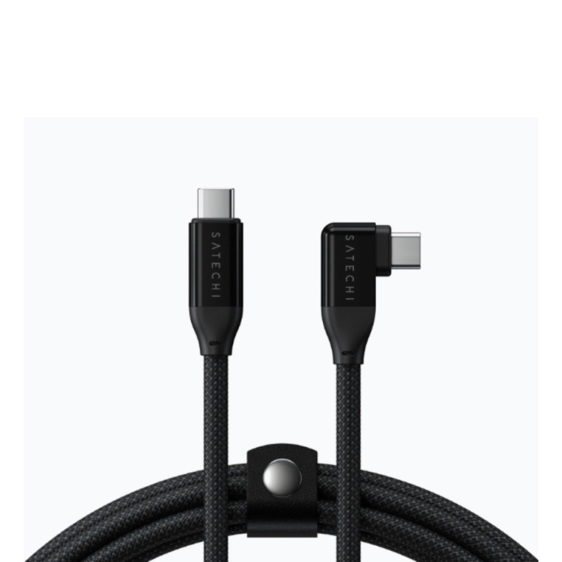 Right-Angle USB-C to USB-C Data and Charge Cable (1m)