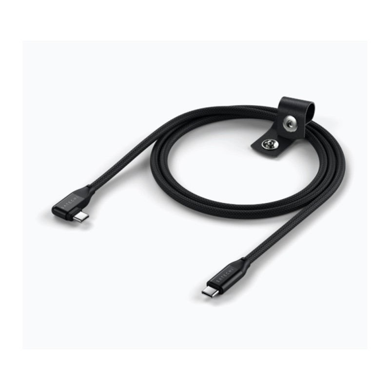 Right-Angle USB-C to USB-C Data and Charge Cable (1m)