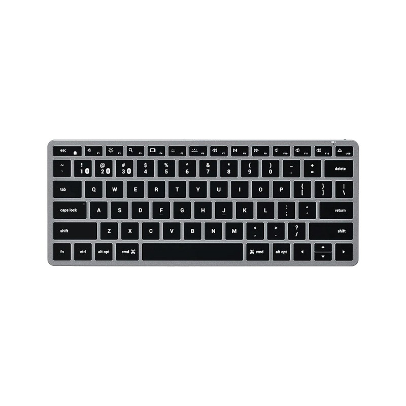 Slim X1 Bluetooth Backlit Keyboard - Space Gray