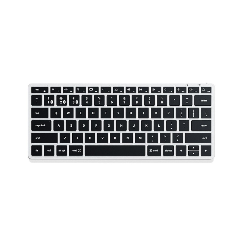 Slim X1 Bluetooth Backlit Keyboard - Silver