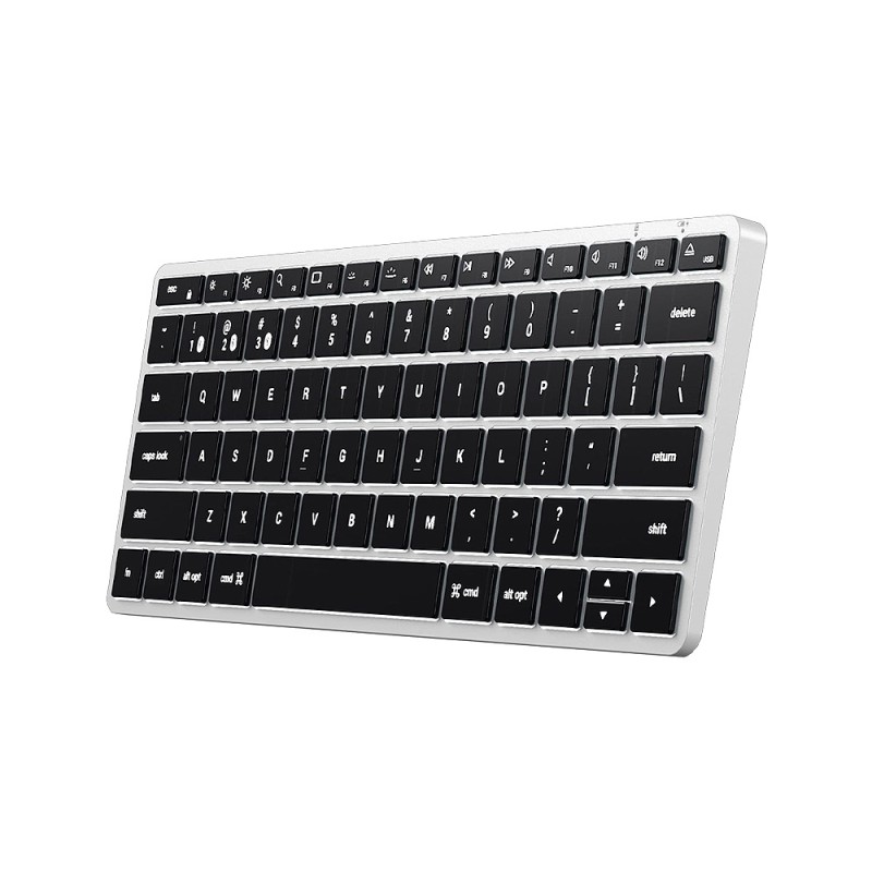 Slim X1 Bluetooth Backlit Keyboard - Silver