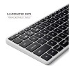 Slim X1 Bluetooth Backlit Keyboard - Silver
