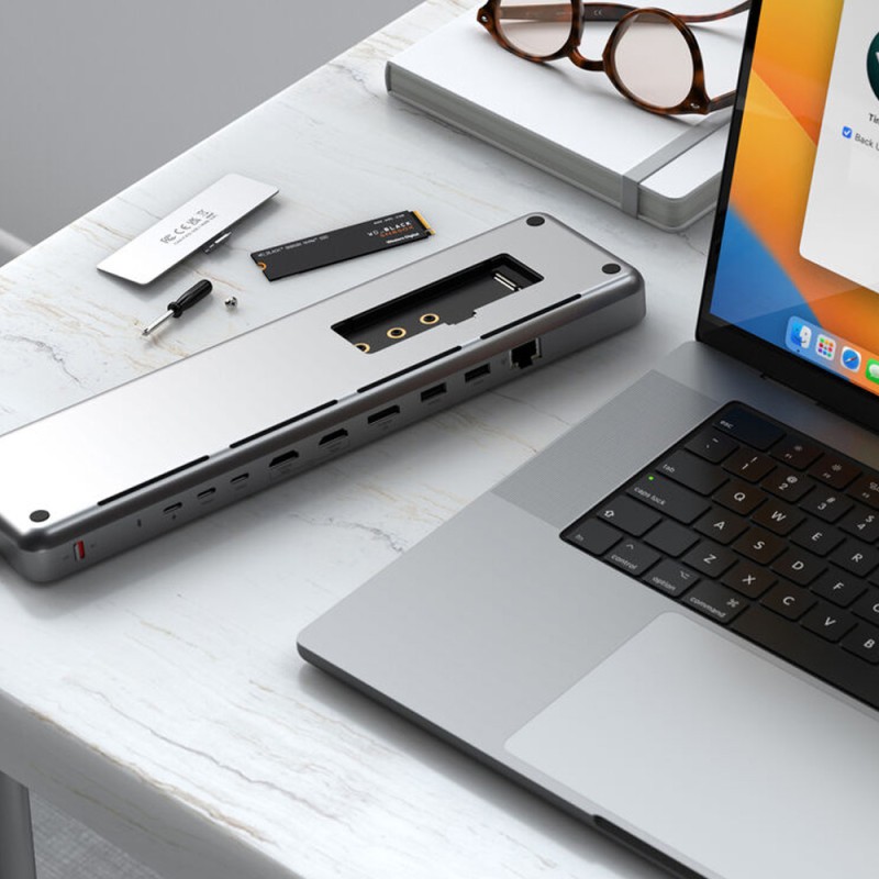 Dual Dock Stand - Docking Station with NVMe SSD Enclosure