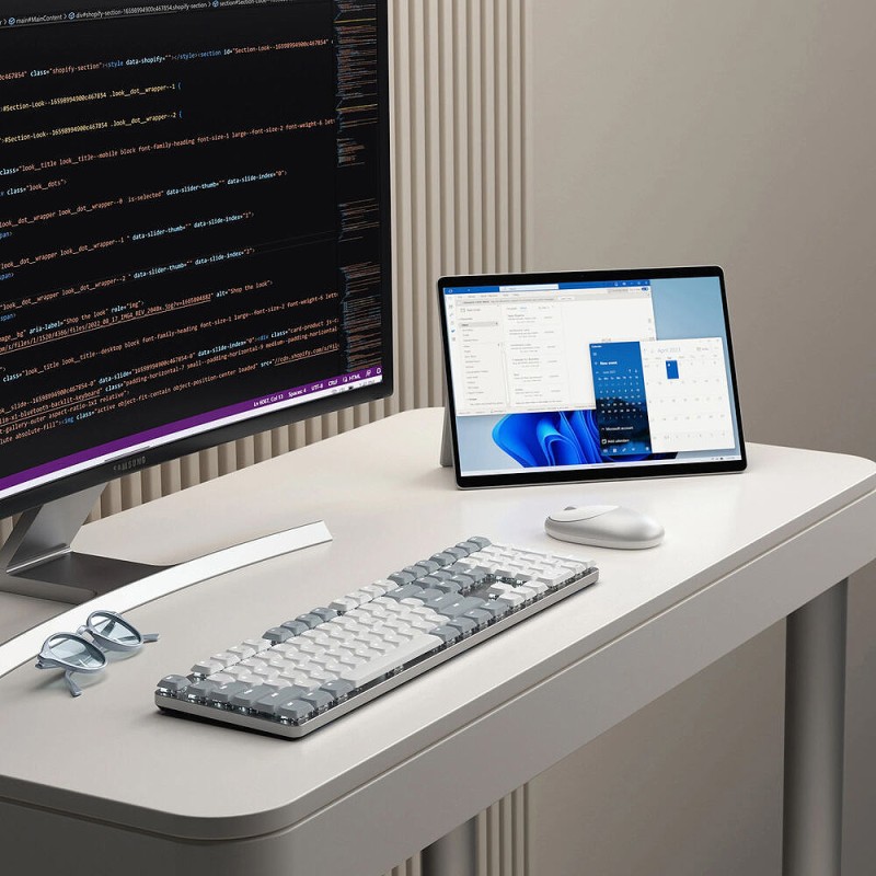 SM3 Slim Mechanical Backlit Bluetooth Keyboard - Light