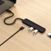 4-in-1 USB-C Slim Multiport Adapter 4K - Black