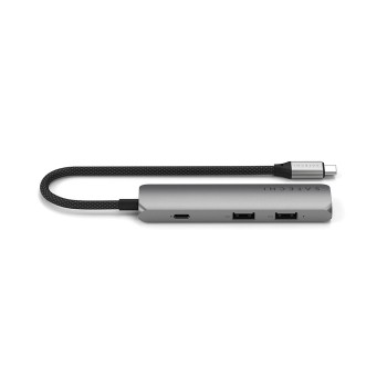 4-in-1 USB-C Slim Multiport Adapter 4K - Space Grey