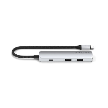 4-in-1 USB-C Slim Multiport Adapter 4K - Silver