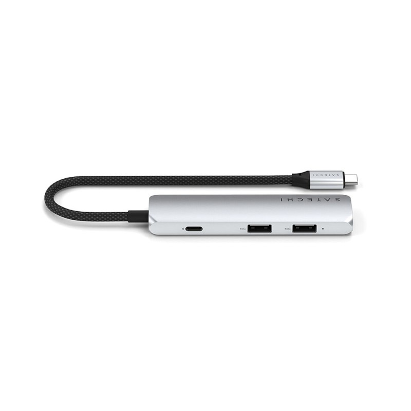 4-in-1 USB-C Slim Multiport Adapter 4K - Silver