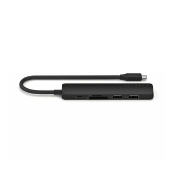 6-in-1 USB-C Slim Multiport Adapter - Black