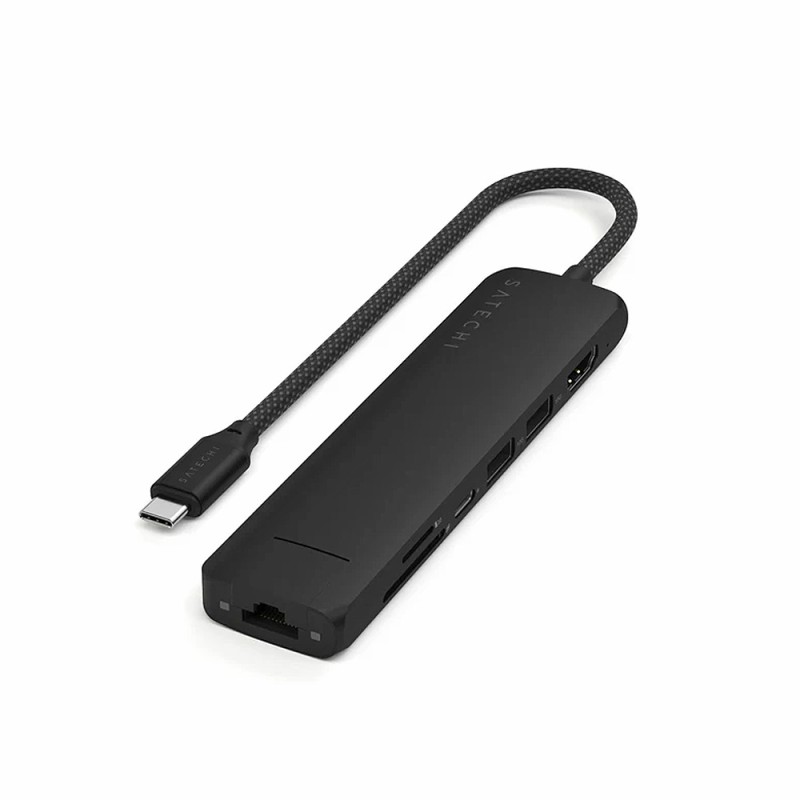 6-in-1 USB-C Slim Multiport Adapter - Black