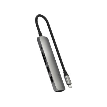 6-in-1 USB-C Slim Multiport Adapter - Space Gray