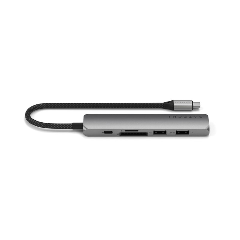 6-in-1 USB-C Slim Multiport Adapter - Space Gray