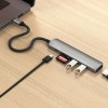 6-in-1 USB-C Slim Multiport Adapter - Space Gray