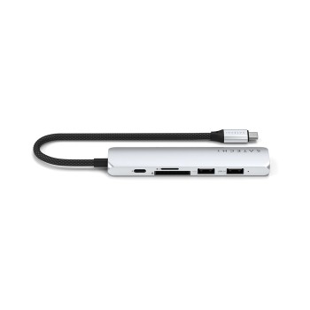 6-in-1 USB-C Slim Multiport Adapter - Silver