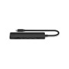7-in-1 USB-C Slim Multiport Adapter with Ethernet - Black