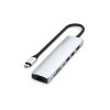 7-in-1 USB-C Slim Multiport Adapter with Ethernet - Silver