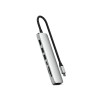 7-in-1 USB-C Slim Multiport Adapter with Ethernet - Silver