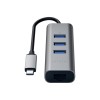 Type-C 2-in-1 USB Hub with Ethernet - Space Gray