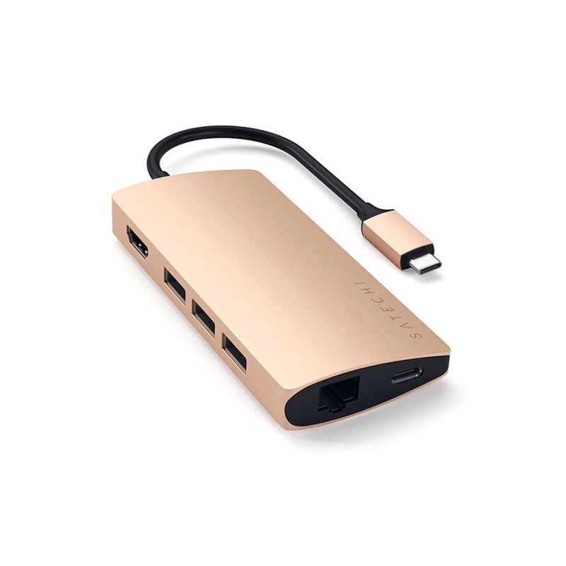 Type-C Multi-Port Adapter 4K with Ethernet V2 - Gold