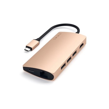 Type-C Multi-Port Adapter 4K with Ethernet V2 - Gold