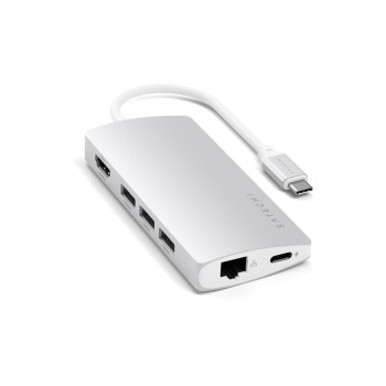 Type-C Multi-Port Adapter 4K with Ethernet V2 -Silver