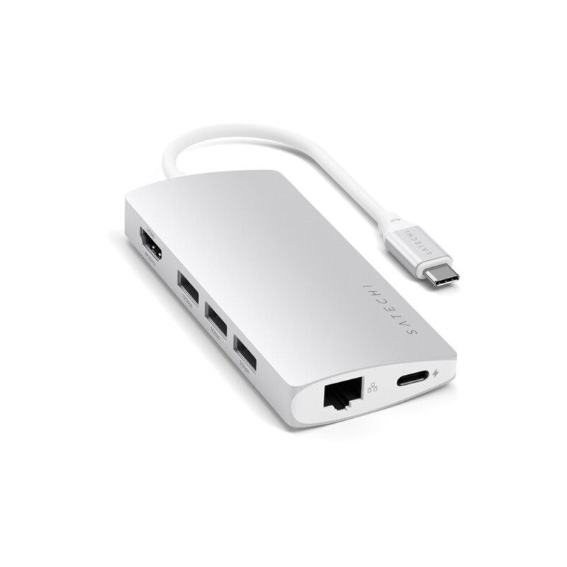 Type-C Multi-Port Adapter 4K with Ethernet V2 -Silver