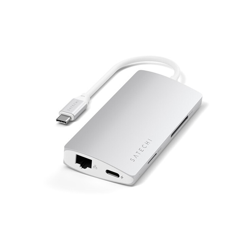 Type-C Multi-Port Adapter 4K with Ethernet V2 -Silver