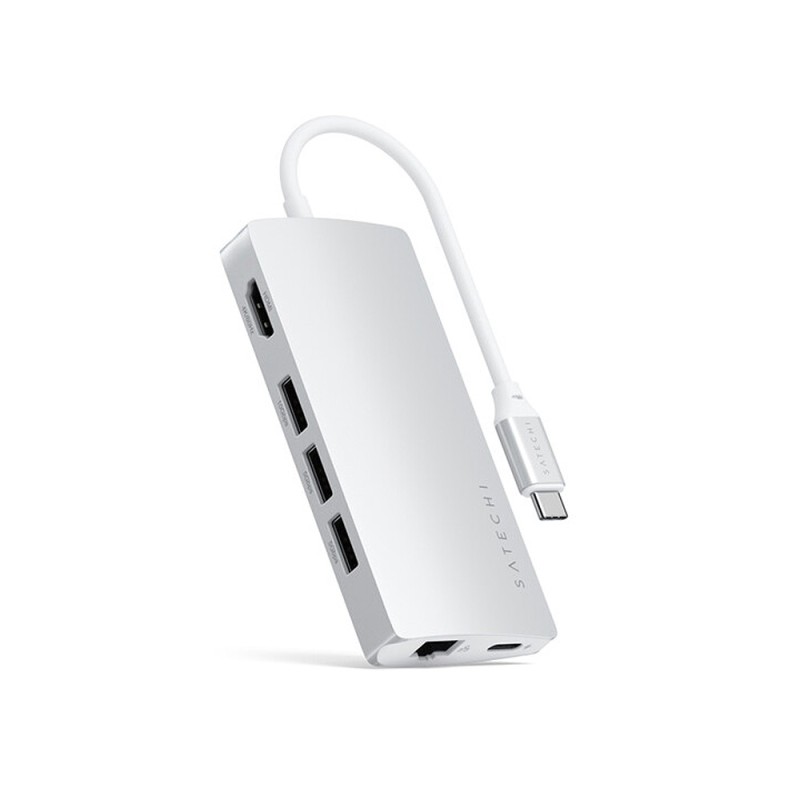 Type-C Multi-Port Adapter 4K with Ethernet V2 -Silver